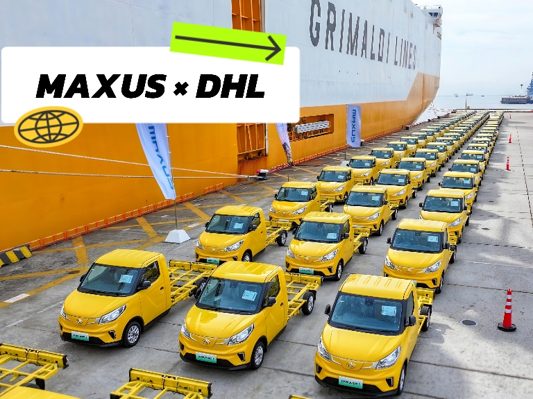 SAIC MAXUS Ships 300 eDELIVER3 EVs to Europe for DHL, Becomes DHL’s Largest Chinese Supplier in the Region