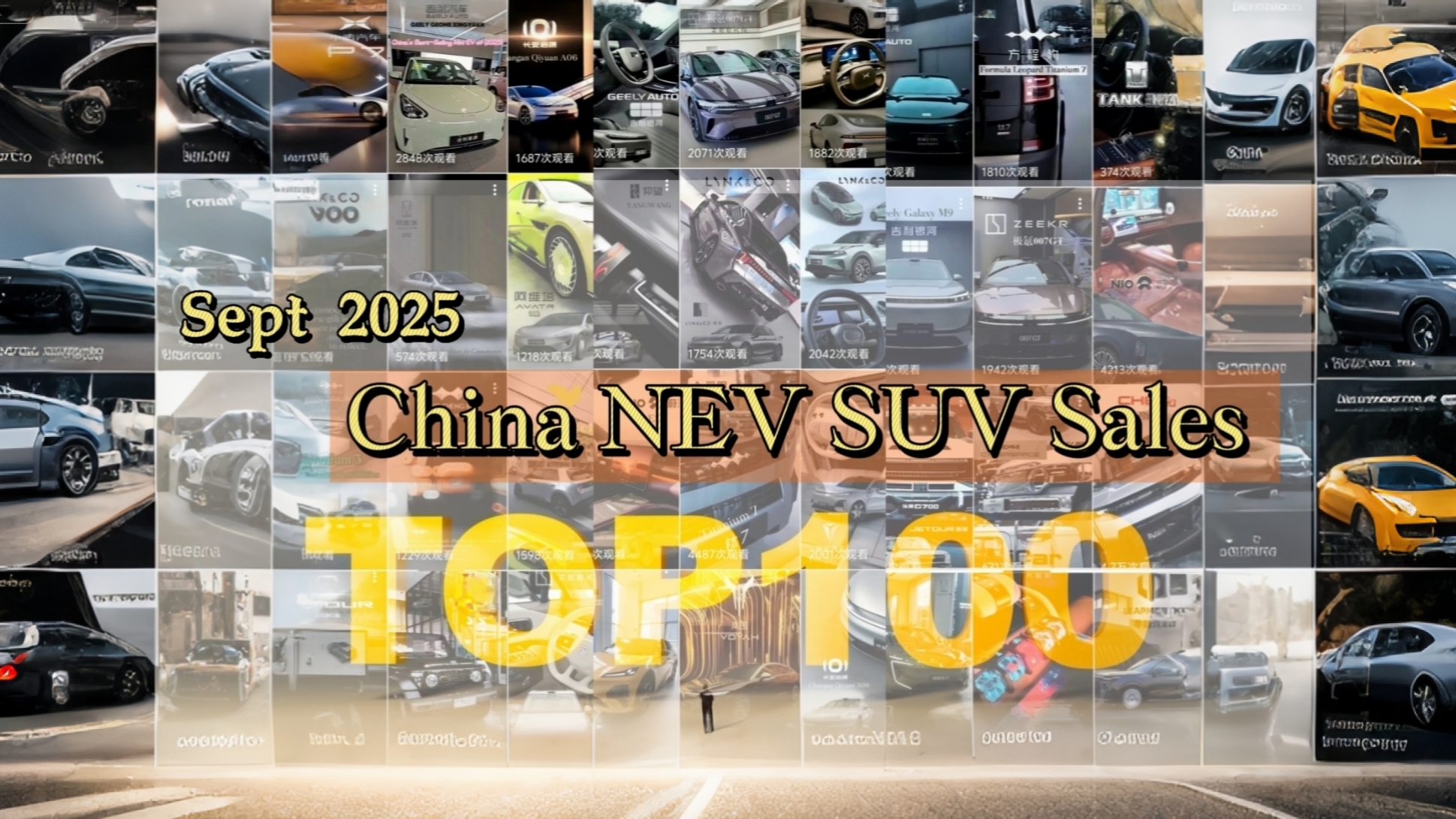 China NEV SUV Sales Top 100 – September 2025